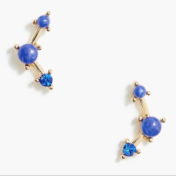 NWT J. Crew Blue Stone Constellation Earrings